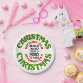 ベホールドクリスマス12月25日引用文 ペーパープレート (パーティー)
