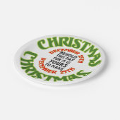 ベホールドクリスマス12月25日引用文 ペーパープレート (アングル)