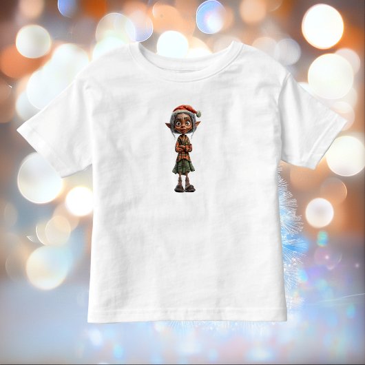 ベムージーグランマクリスマス小妖精や小人幼児ティー トドラーTシャツ