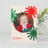 ベメリーおもしろいカラフルポンポムスホリデーカード シーズンカード (スタンド正面)