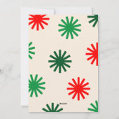 ベメリーおもしろいカラフルポンポムスホリデーカード シーズンカード (裏面)