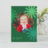 ベメリーおもしろいグリーンポンポムズホリデーカード シーズンカード (スタンド正面)