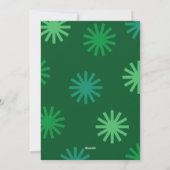 ベメリーおもしろいグリーンポンポムズホリデーカード シーズンカード (裏面)