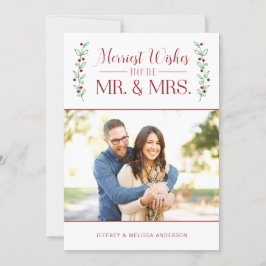 ベメリーリー |新婚のクリスマスフォトカード シーズンカード