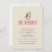 ベメリー（鳥）ショウジョウコウカンチョウパーティー 招待状 (正面)