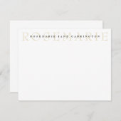 ベモダンージュ個人文房具 ノートカード (正面/裏面)