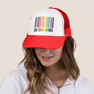 ベユニークバーコードLgbtプライド キャップ