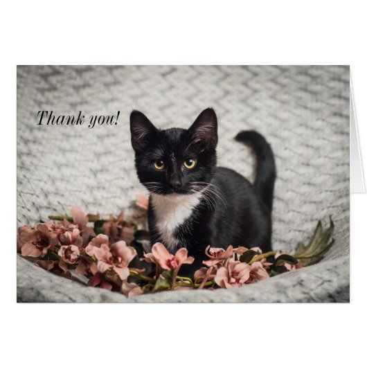 ベラかわいらしバラサンキューカード (正面横)