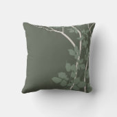 ベラさくらんぼブラッツグレー·ダーク·セージ·ジェイド·ミスト| クッション (裏面)