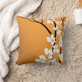 ベラさくらんぼブラッツ|タンゲリンオレンジホワイト クッション (ブランケット)