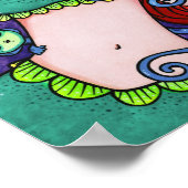 「ベラの海のサル」妖精の人魚ファンタジーアート ポスター (角)