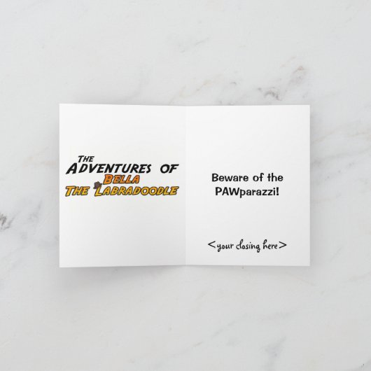 ベラアズザPAWparazzi カード (内部)