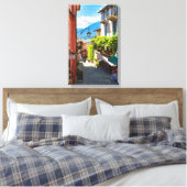 ベラカラフルージオの旧市街中心部の路地 キャンバスプリント (インサイチュ (寝室))