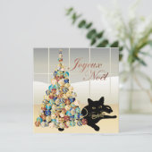 ベラカード/招待状付きクフランスのリスマス 招待状 (スタンド正面)