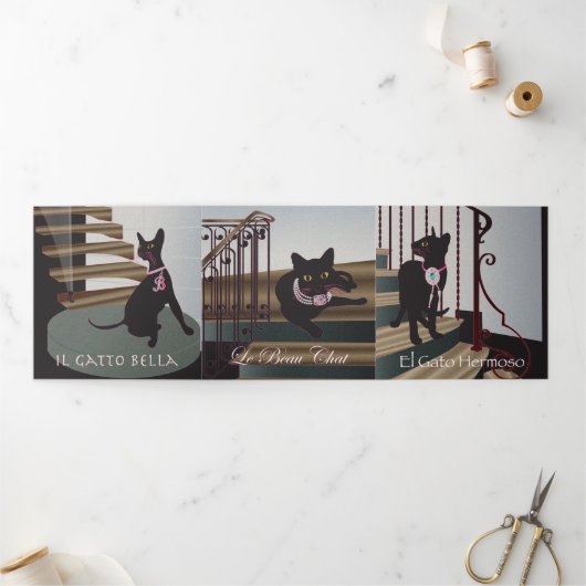 ベラキャット10-12三つ折カード 三つ折りカード (外部)