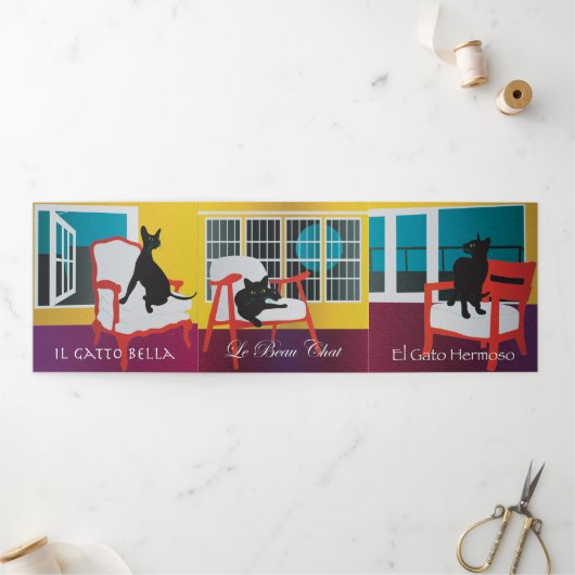 ベラキャット1-3折りカード 三つ折りカード (外部)