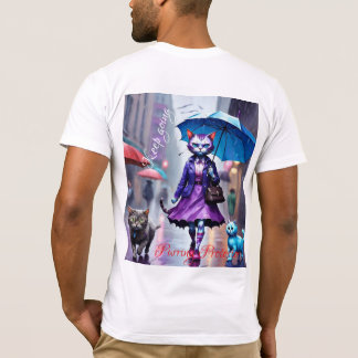 ベラキャンバスジャージーショートスリーブTシャツ子猫 Tシャツ