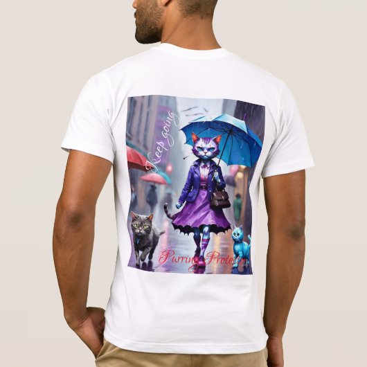 ベラキャンバスジャージーショートスリーブTシャツ子猫 Tシャツ (裏面)