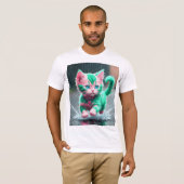 ベラキャンバスジャージーショートスリーブTシャツ子猫 Tシャツ (正面フル)