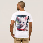 ベラキャンバスジャージーショートスリーブTシャツ子猫 Tシャツ (裏面フル)
