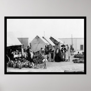 ベラクルス、メキシコ陶器市場1903 ポスター