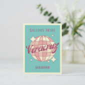 ベラクルズメキシコレトロヴィンテージパーティーはがき ポストカード (スタンド正面)