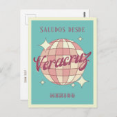 ベラクルズメキシコレトロヴィンテージパーティーはがき ポストカード (正面/裏面)