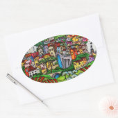 ベラグアルディア 楕円形シール (封筒)