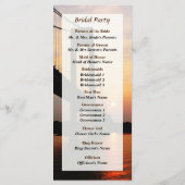 ベラザノブリッジアットドーン結婚式 プログラム (裏面)