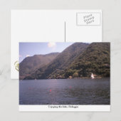 ベラジオ湖を楽しむ ポストカード (正面/裏面)