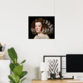 ベラスケス – マリアテレサ1651 ポスター (ホームオフィス)