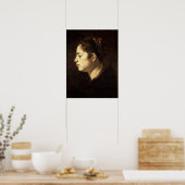 ベラスケス – 女の子の頭 ポスター (キッチン)