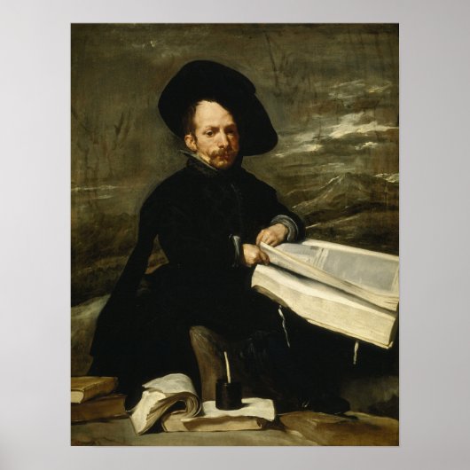 ベラスケス – Jester De Acedo 'Fishes' 1635 ポスター (正面)