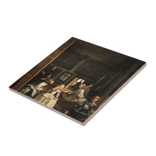 ベラスケス- Las Meninas 1656年 タイル (側面)