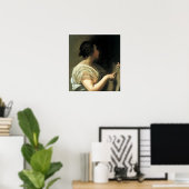 ベラスケス – Sibyl 1648の姿をした女性 ポスター (ホームオフィス)