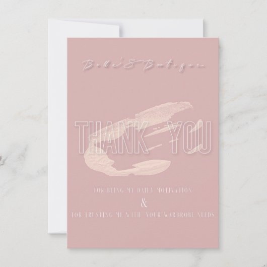 ベラスブティックサンキューカード サンキューカード (正面)