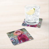 ベラス・モリソト・レッドの女性 スクエアペーパーコースター (インサイチュ)