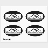 ベラチャバレーオーバルステッカー 楕円形シール (シート)