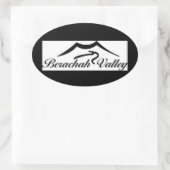 ベラチャバレーオーバルステッカー 楕円形シール (バッグ)