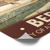 ベラットアルバニアイラストレーショントラベルアートヴィンテージ ポスター (角)