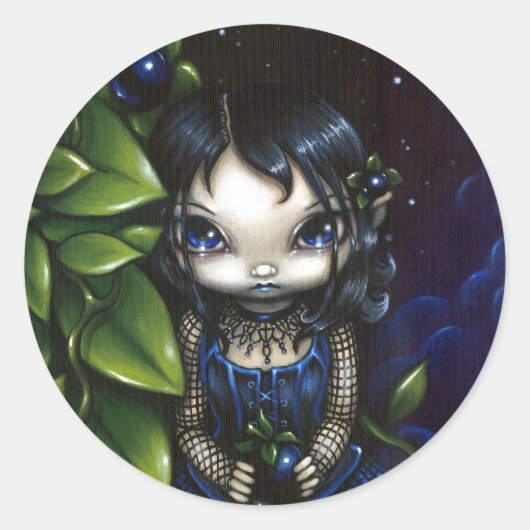 「ベラドンナのプレゼント」ステッカー ラウンドシール (正面)