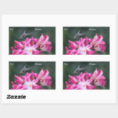 ベラドンナライリギフトのハチドリラベル 長方形シール (シート)