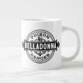 ベラドンナヴィンテージスタイル毒ラベル ジャンボコーヒーマグカップ (右)
