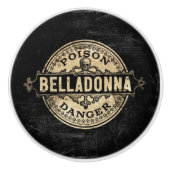 ベラドンナヴィンテージスタイル毒ラベル セラミックノブ (正面)