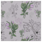 ベラドンナ恐ろしい夜陰 ファブリック (クローズアップ)