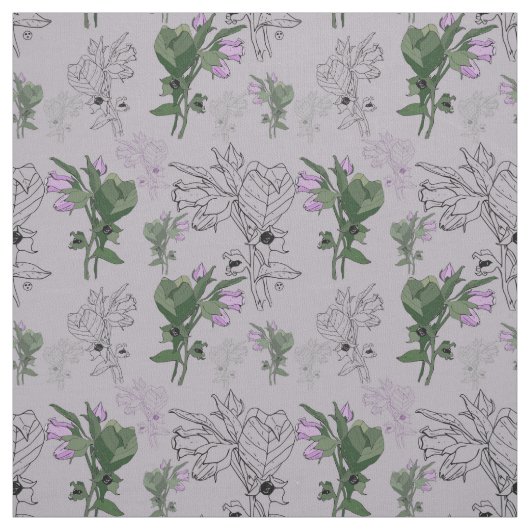 ベラドンナ恐ろしい夜陰 ファブリック (見本)