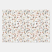 ベラナイトコレクション金ゴールド&テラコッタジェムズ ラッピングペーパーシート (正面3)