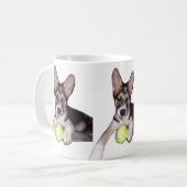 ベラパピーw/ボール コーヒーマグカップ (正面左)