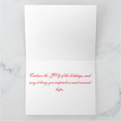 ベラブラウンクリスマスジョイ カード (内部)