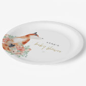 ベラユーカリプトゥスグリーンリー&テラコッタフローラキツネ ペーパープレート (アングル)